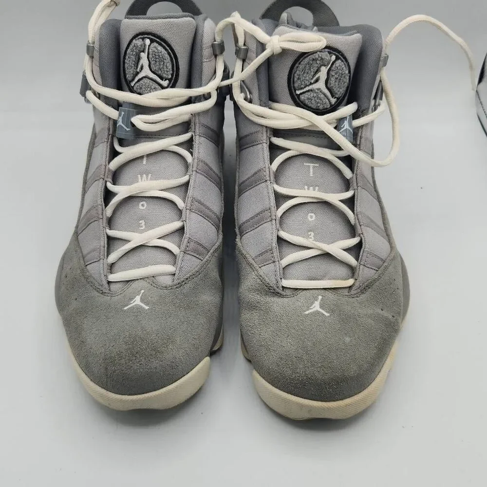 Men’s Air Jordan 6 Rings Size 11 Silver Cool Grey White Jordan 322992-014 Xi